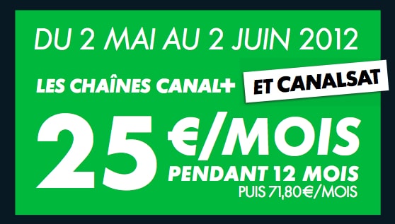 Les chaînes Canal+ ET Canalsat pour 25 euros par mois