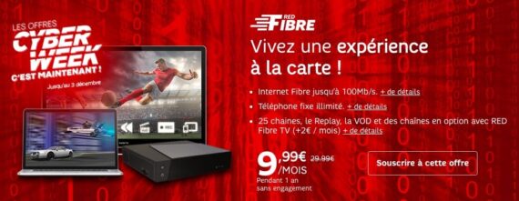RED by SFR : Cyber Week (fibre optique)