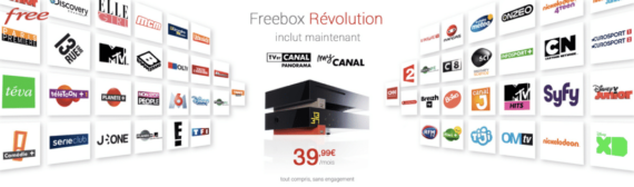 Freebox Révolution avec TV by CANAL Panorama