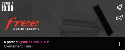 Free : annonce vente privée Freebox novembre 2016