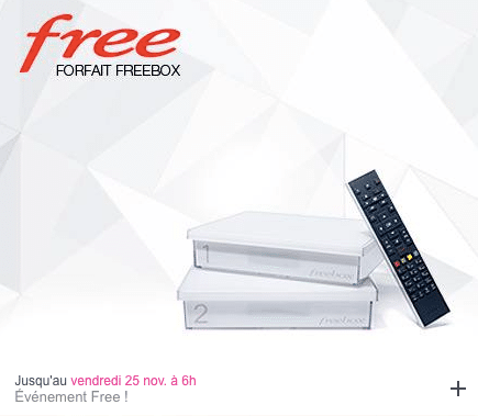 Free : vente privée Freebox novembre 2016 (prolongation)