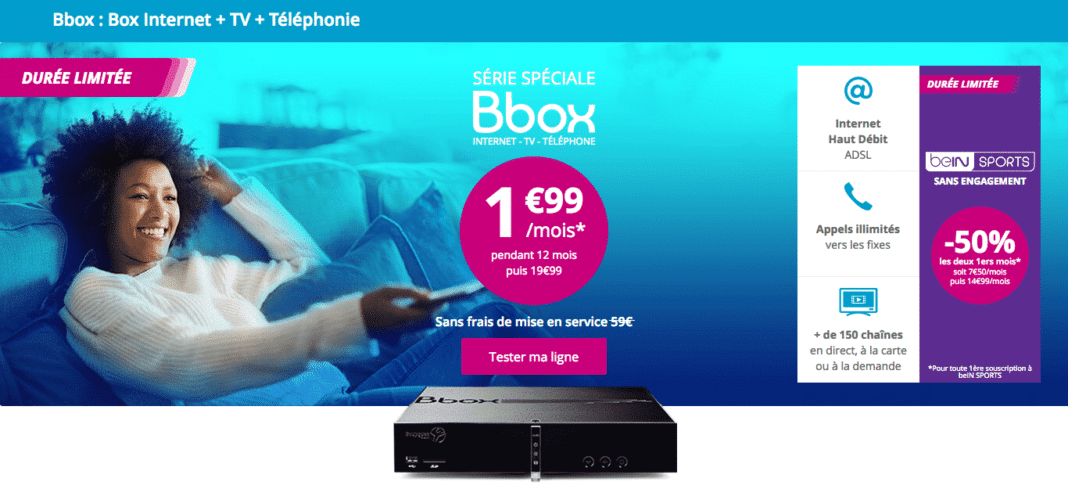 Bbox ADSL à 4,99 euros par mois pendant 1 an : l'offre est prolongée ...