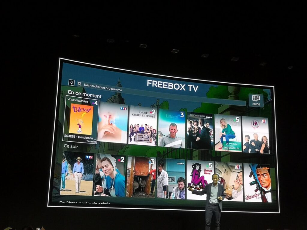 Free : interface du nouveau Player de la Freebox Delta (crédit photo : Free)