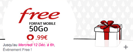 Vente privée Free mobile forfait 50 Go : date limite (décembre 2018)