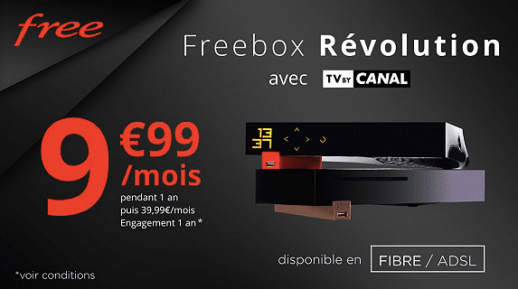 La Freebox R volution 9 99 Euros En Vente Priv e M me En Fibre