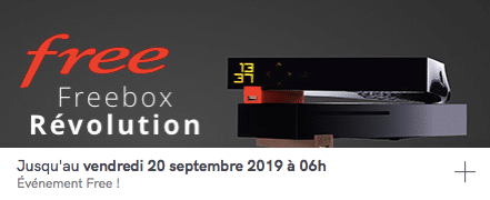 Free : nouvelle prolongation de la vente privée Freebox Révolution avec TV by CANAL (août / septembre 2019)