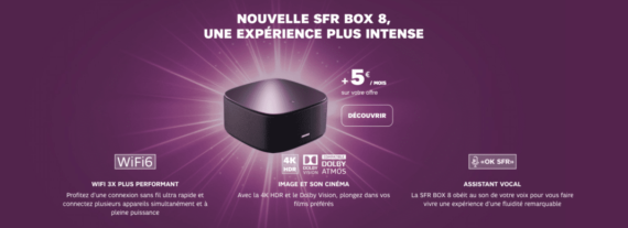 SFR Box 8 : en option pour 5 euros par mois (septembre 2019)