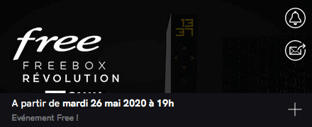 Free : annonce de la vente privée Freebox Révolution avec TV by CANAL (mai 2020)