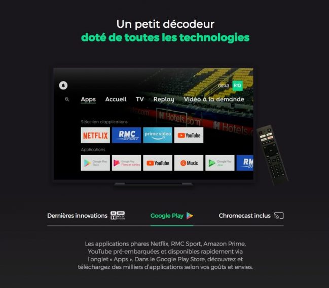 RED by SFR : interface du nouveau décodeur Connect TV (avril 2021)
