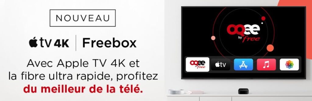 Oqee sur l'Apple TV 4K avec une offre Freebox de Free