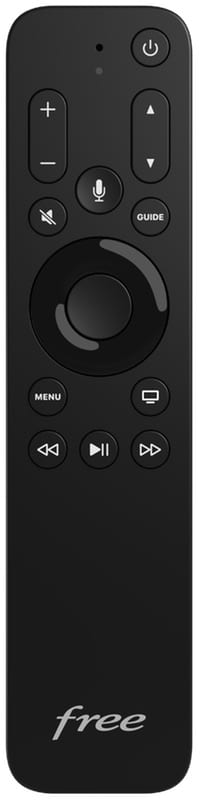 Télécommande de Free pour l'Apple TV 4K proposée avec la Freebox