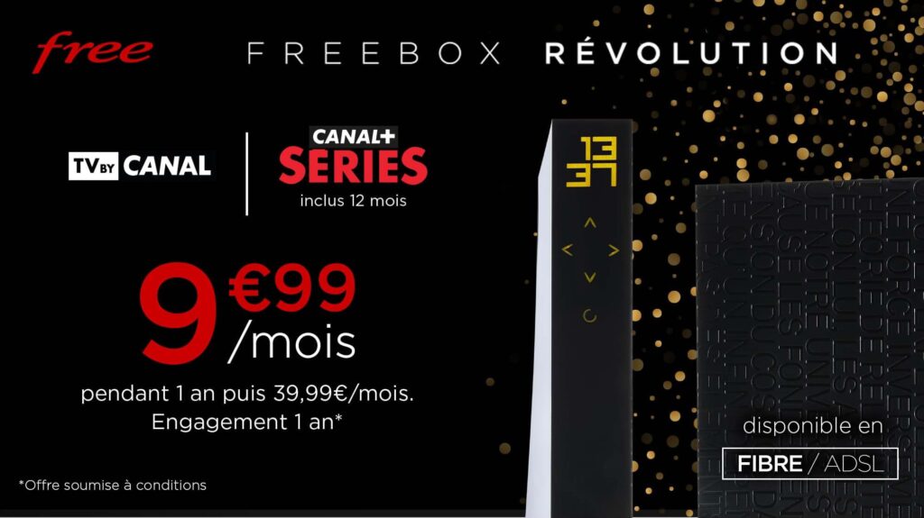 Free : tarif de la vente privée Freebox Révolution (décembre 2021)