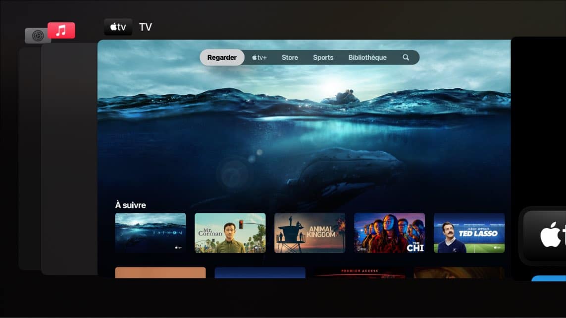 Apple TV : interface