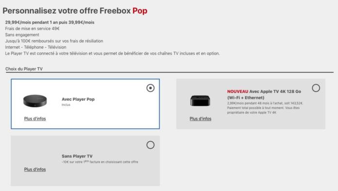 Free : l'Apple TV 4K 2022 avec la Freebox POP