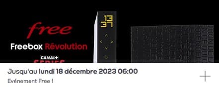 Free : vente privée Freebox Révolution avec TV by CANAL (novembre / décembre 2023)