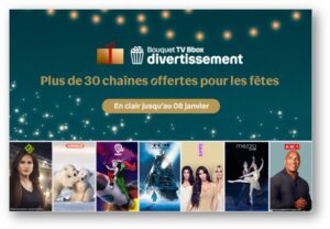 Bouygues Telecom : chapines offertes sur Bbox TV pour les fêtes de fin d'année 2023