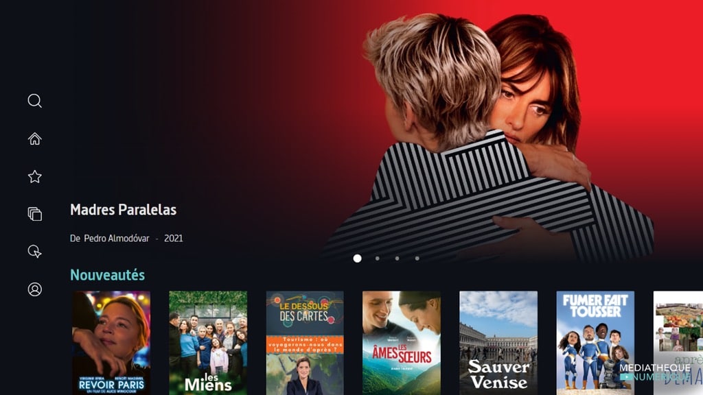 Médiathèque Numérique disponible sur box et TV connectée