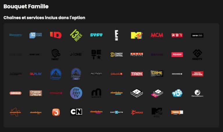 SFR : Bouquet Famille (décembre 2023)